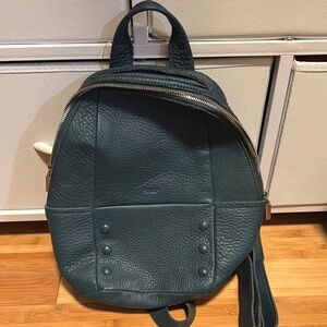 Hammitt Blue Leather Backpack with Studded Design